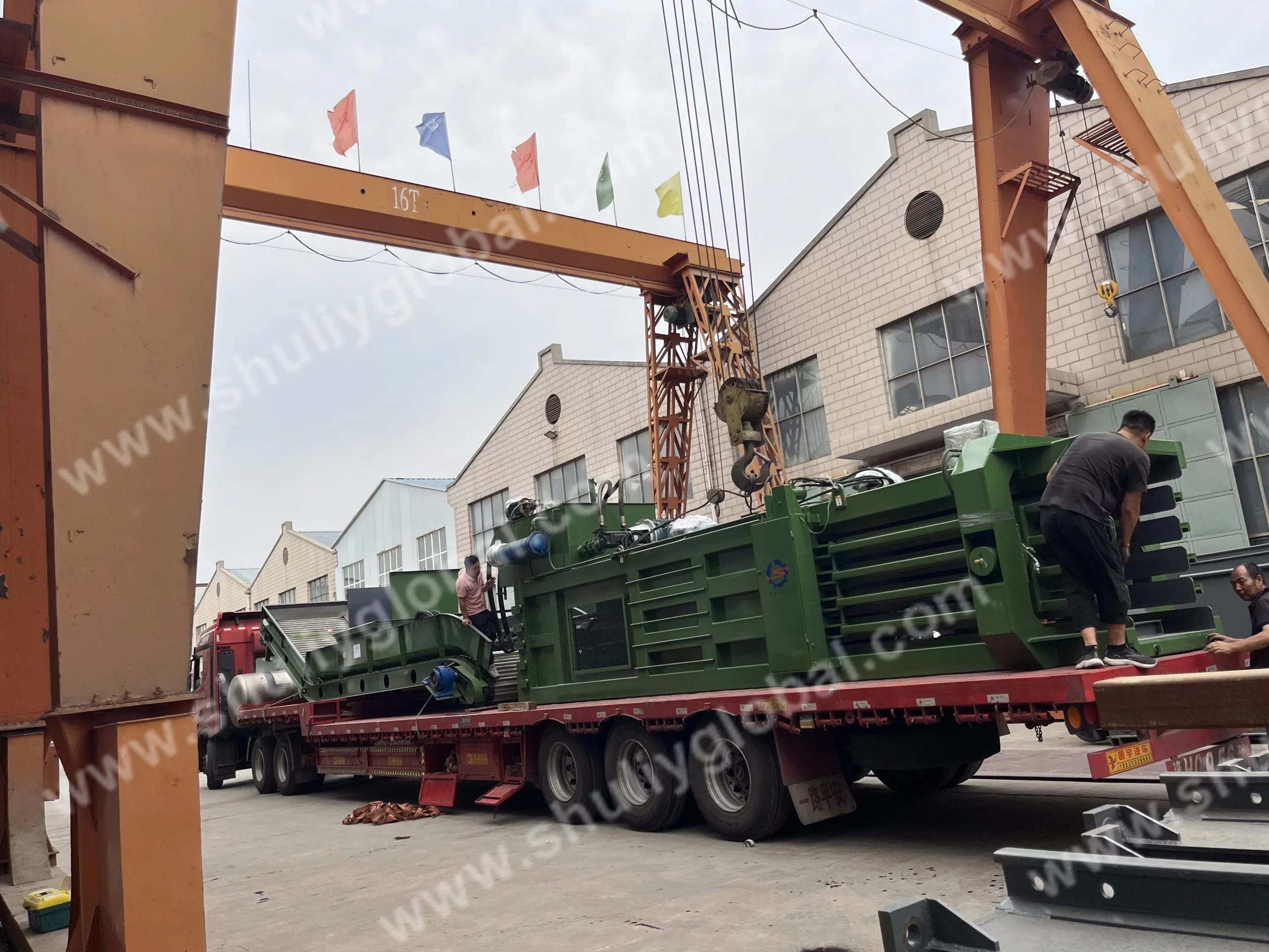 200 tons fully automatic horizontal baler shipped to India 