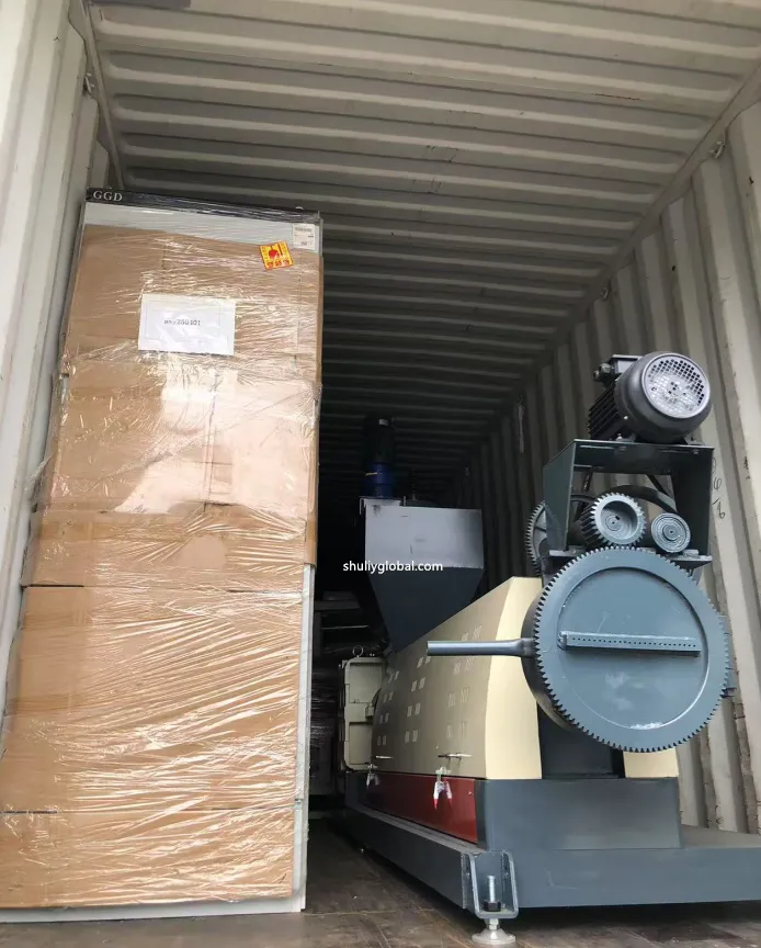 Expédition de la machine de granulation de plastique