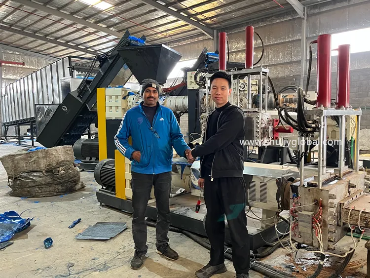 waste plastic recycling line