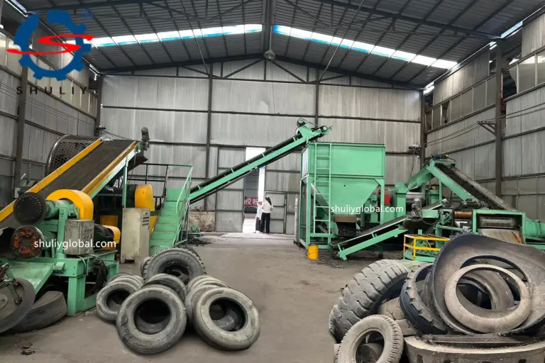 machine de recyclage des pneus
