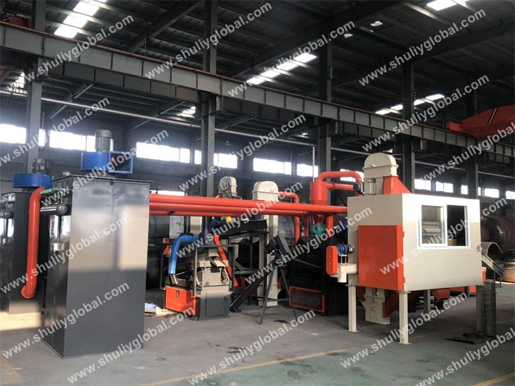 Radiator recycling line