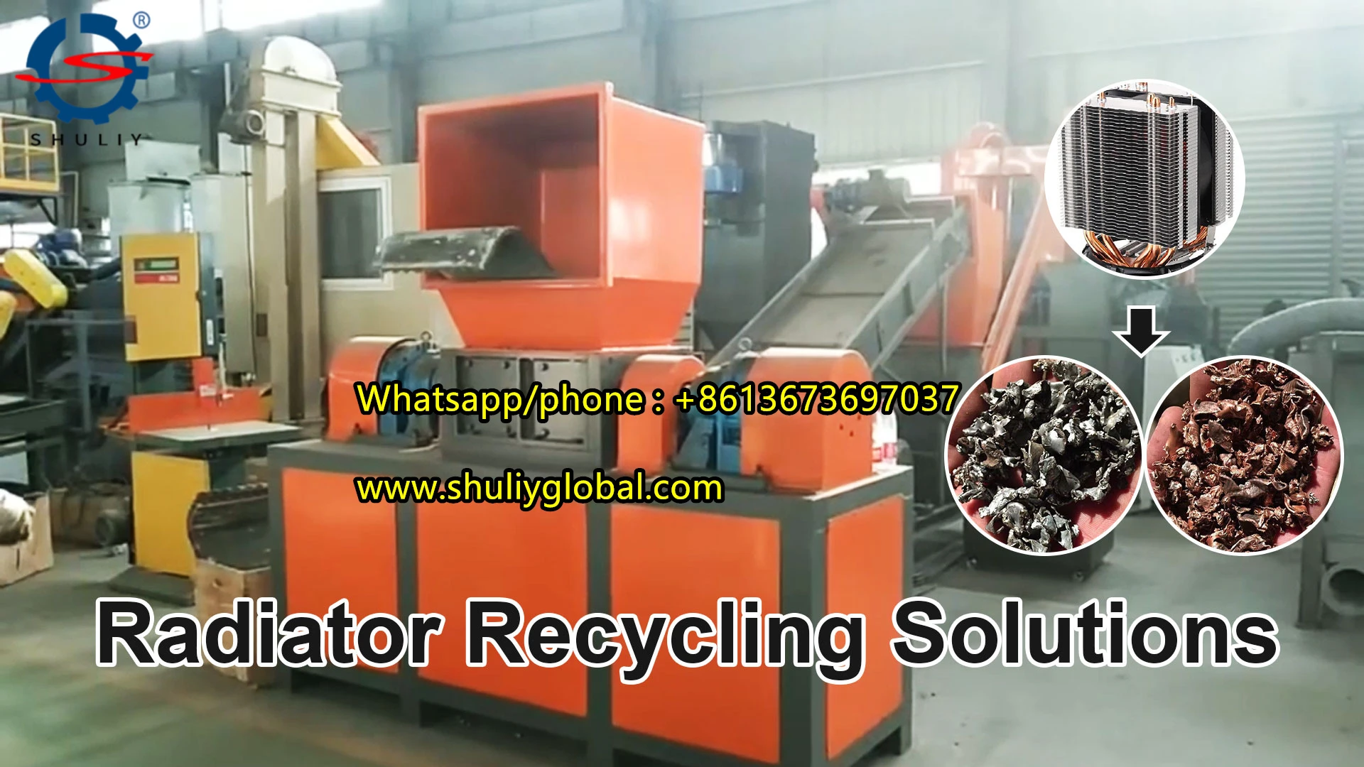 Copper Aluminum Radiator Separator Recycling Machine