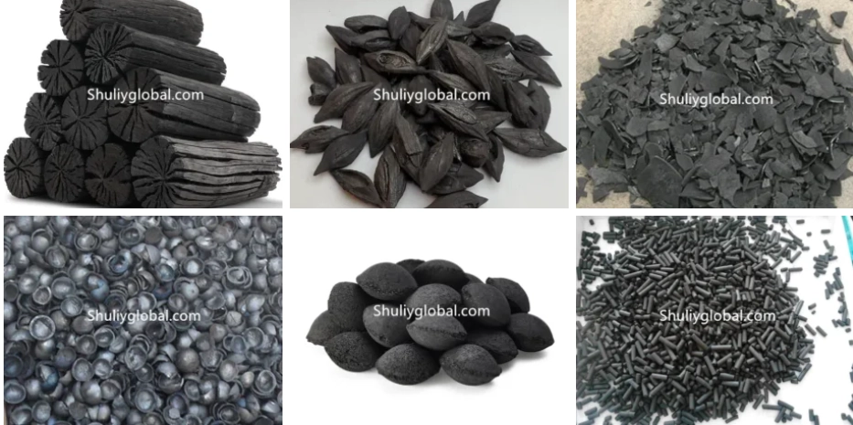The final product of a continuous carbonization furnace is charcoal.