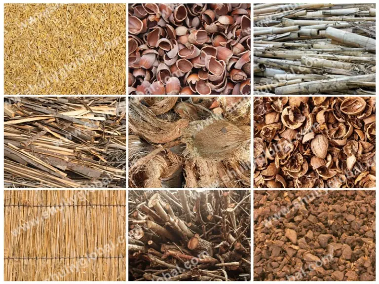 Biomass raw materials that can be carbonized